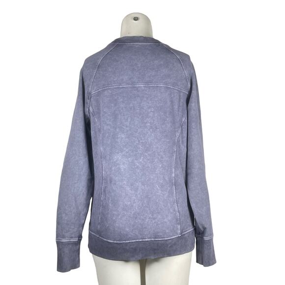 Lululemon Scuba Crew Sweatshirt Women's Size 6 Washed Purple Quartz - Picture 2 of 6